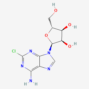 (2S,3R,4S,5R)-2-(6-Amino-2-chloro-9H-purin-9-yl)-5-(hydroxymethyl)tetrahydrofuran-3,4-diol