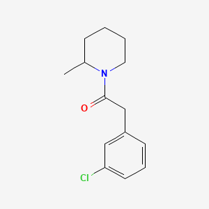 molecular formula C14H18ClNO B1183091 1-[(3-Chlorophenyl)acetyl]-2-methylpiperidine 