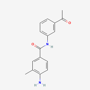 molecular formula C16H16N2O2 B1183098 N-(3-acetylphenyl)-4-amino-3-methylbenzamide 