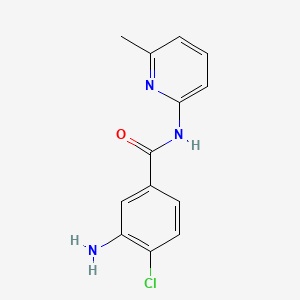 molecular formula C13H12ClN3O B1183100 3-amino-4-chloro-N-(6-methyl-2-pyridinyl)benzamide 