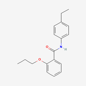 molecular formula C18H21NO2 B1183106 N-(4-ethylphenyl)-2-propoxybenzamide 