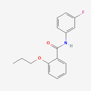 molecular formula C16H16FNO2 B1183108 N-(3-fluorophenyl)-2-propoxybenzamide 