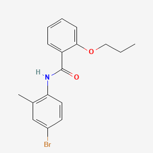 molecular formula C17H18BrNO2 B1183109 N-(4-bromo-2-methylphenyl)-2-propoxybenzamide 