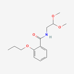 molecular formula C14H21NO4 B1183110 N-(2,2-dimethoxyethyl)-2-propoxybenzamide 