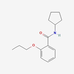 molecular formula C15H21NO2 B1183111 N-cyclopentyl-2-propoxybenzamide 
