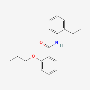 molecular formula C18H21NO2 B1183112 N-(2-ethylphenyl)-2-propoxybenzamide 
