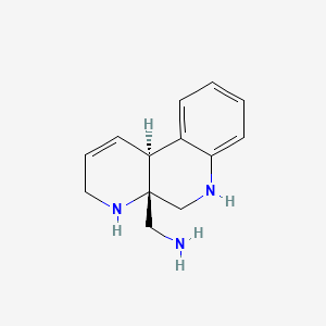 1-[(4aS,10bS)-3H,4H,4aH,5H,6H,10bH-benzo[f]1,7-naphthyridin-4a-yl]methanamine