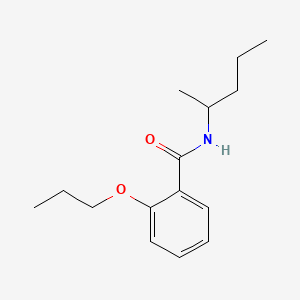 molecular formula C15H23NO2 B1183113 N-(1-methylbutyl)-2-propoxybenzamide 