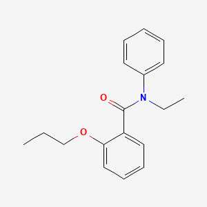 molecular formula C18H21NO2 B1183115 N-ethyl-N-phenyl-2-propoxybenzamide 