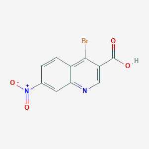 molecular formula C10H5BrN2O4 B11831220 4-Bromo-7-nitroquinoline-3-carboxylic acid CAS No. 1378260-40-2