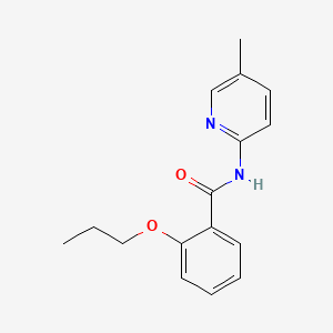 molecular formula C16H18N2O2 B1183124 N-(5-methyl-2-pyridinyl)-2-propoxybenzamide 