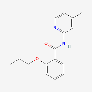 molecular formula C16H18N2O2 B1183125 N-(4-methyl-2-pyridinyl)-2-propoxybenzamide 