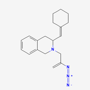 molecular formula C19H24N4 B11831253 2-(2-Azidoprop-2-en-1-yl)-3-(cyclohexylidenemethyl)-1,2,3,4-tetrahydroisoquinoline 