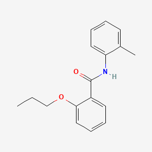 molecular formula C17H19NO2 B1183126 N-(2-methylphenyl)-2-propoxybenzamide 