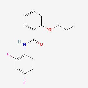 molecular formula C16H15F2NO2 B1183128 N-(2,4-difluorophenyl)-2-propoxybenzamide 