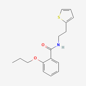 molecular formula C16H19NO2S B1183129 2-propoxy-N-[2-(2-thienyl)ethyl]benzamide 