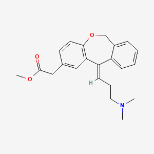 molecular formula C22H25NO3 B11831295 Dibenz[b,e]oxepin-2-acetic acid, 11-[3-(dimethylamino)propylidene]-6,11-dihydro-, methyl ester 