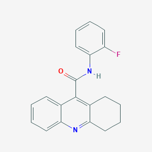 molecular formula C20H17FN2O B11831348 N-(2-fluorophenyl)-1,2,3,4-tetrahydro-9-acridinecarboxamide CAS No. 853317-95-0