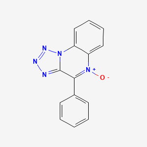 molecular formula C14H9N5O B1183136 4-Phenyltetraazolo[1,5-a]quinoxaline 5-oxide 
