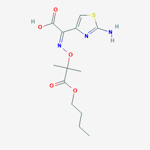 molecular formula C13H19N3O5S B11831455 (2Z)-2-(2-amino-1,3-thiazol-4-yl)-2-(1-butoxy-2-methyl-1-oxopropan-2-yl)oxyiminoacetic acid 