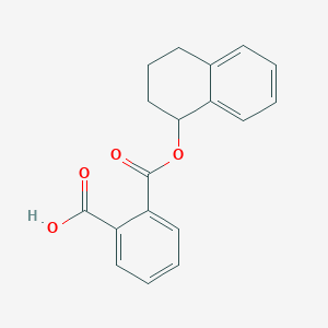 molecular formula C18H16O4 B11831600 2-(1,2,3,4-Tetrahydronaphthalen-1-yloxycarbonyl)benzoic acid CAS No. 6938-57-4