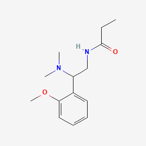 molecular formula C14H22N2O2 B1183178 N-[2-(dimethylamino)-2-(2-methoxyphenyl)ethyl]propanamide 