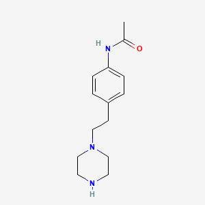 molecular formula C14H21N3O B1183180 N-[4-[2-(1-piperazinyl)ethyl]phenyl]Acetamide 