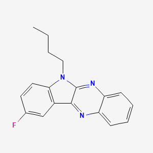 6-butyl-9-fluoro-6H-indolo[2,3-b]quinoxaline