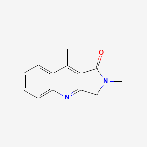 molecular formula C13H12N2O B1183192 2,9-dimethyl-2,3-dihydro-1H-pyrrolo[3,4-b]quinolin-1-one 