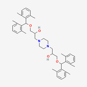 3,3'-(Piperazine-1,4-diyl)bis(1-(bis(2,6-dimethylphenyl)methoxy)propan-2-ol)