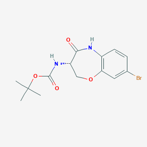 tert-butyl N-[(3S)-8-bromo-4-oxo-3,5-dihydro-2H-1,5-benzoxazepin-3-yl]carbamate