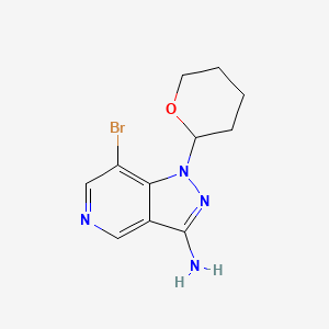 7-Bromo-1-(tetrahydro-2H-pyran-2-yl)-1H-pyrazolo[4,3-c]pyridin-3-amine