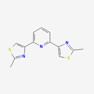 molecular formula C13H11N3S2 B1183205 2,6-Bis(2-methyl-4-thiazolyl)pyridine 