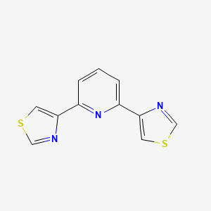 molecular formula C11H7N3S2 B1183206 2,6-Bis(4-thiazolyl)pyridine 
