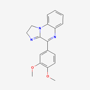 molecular formula C18H17N3O2 B1183230 4-(3,4-Dimethoxyphenyl)-1,2-dihydroimidazo[1,2-a]quinoxaline 