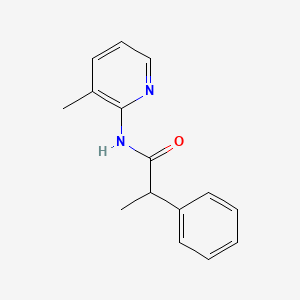 molecular formula C15H16N2O B1183240 N-(3-methylpyridin-2-yl)-2-phenylpropanamide 