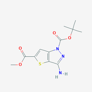 1-tert-Butyl 5-methyl 3-amino-1H-thieno[3,2-c]pyrazole-1,5-dicarboxylate