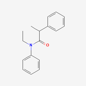 molecular formula C17H19NO B1183241 N-ethyl-N,2-diphenylpropanamide 