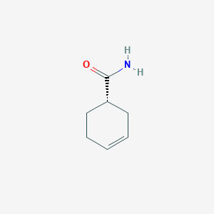 molecular formula C7H11NO B11832413 3-Cyclohexene-1-carboxamide, (1S)- 