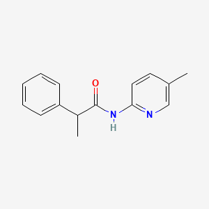 molecular formula C15H16N2O B1183242 N-(5-methylpyridin-2-yl)-2-phenylpropanamide 
