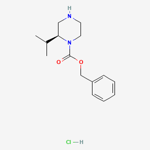 (S)-Benzyl 2-isopropylpiperazine-1-carboxylate hydrochloride