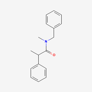 molecular formula C17H19NO B1183246 N-benzyl-N-methyl-2-phenylpropanamide 