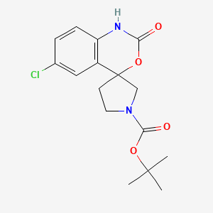 tert-butyl 6-chloro-2-oxospiro[1H-3,1-benzoxazine-4,3'-pyrrolidine]-1'-carboxylate