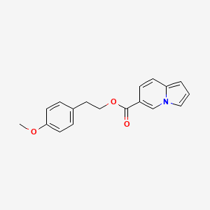 4-Methoxyphenethyl indolizine-6-carboxylate