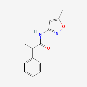 molecular formula C13H14N2O2 B1183250 N-(5-methyl-1,2-oxazol-3-yl)-2-phenylpropanamide 
