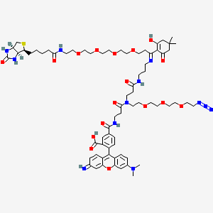 Biotin-PEG4-Dde-TAMRA-PEG3-Azide