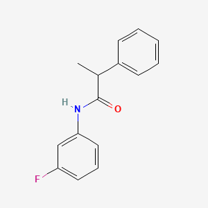 molecular formula C15H14FNO B1183253 N-(3-fluorophenyl)-2-phenylpropanamide 