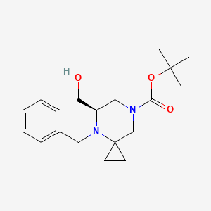 tert-Butyl (5R)-4-benzyl-5-(hydroxymethyl)-4,7-diazaspiro[2.5]octane-7-carboxylate