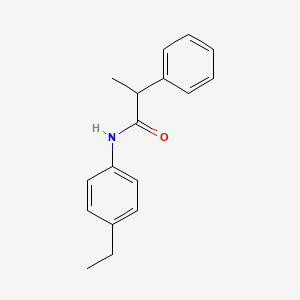 molecular formula C17H19NO B1183254 N-(4-ethylphenyl)-2-phenylpropanamide 