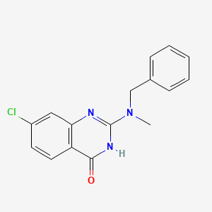 molecular formula C16H14ClN3O B11832614 2-(Benzyl(methyl)amino)-7-chloroquinazolin-4(1H)-one CAS No. 61741-61-5